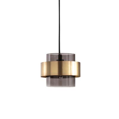 China Lighting High Quality Modern Minimalist Lighting Decorative Energy Saving Gray Glass Pendant Light Restaurant Smoky from China Supplier for sale