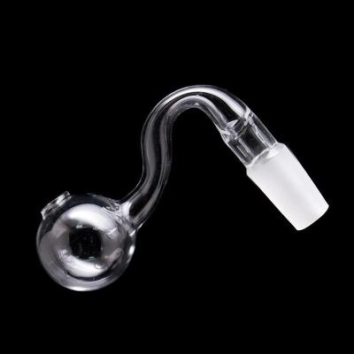 China 10mm 14mm Male Pipe Accessories 18mm Male Tobacco Glass Oil Burner Modern High Quality Curved Smoking Water Pipe for sale