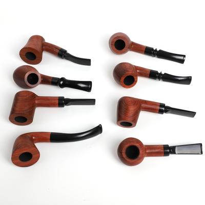 China Mini Hot Selling Glass Smoke Pipe Mini Hot Selling Wooden Hand Spoon Pipes Tobacco Smoking Pipes for sale