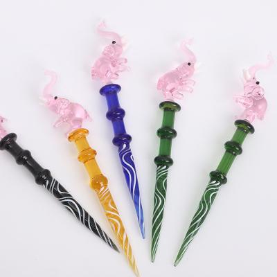 China Modern High Borosilicate Glass Dabber Nail Oil Tools Carburetor For Wax Oil Tobacco Quartz Sausage Nails Glass Water Pipe for sale