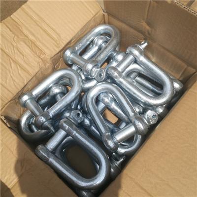 China European Type Heavy Industry Dee Shackle D Type Shackle for sale