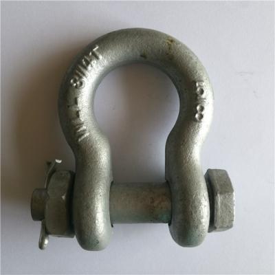 China Heavy Industry Drop Forged USA Bolt Type Anchor Shackle for sale