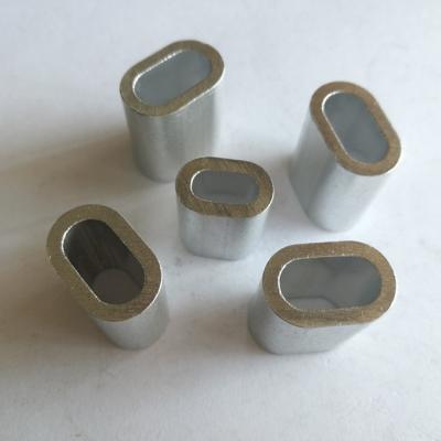 China Aluminum Wire Rope Fittings Oval Sleeves DIN3093 Aluminum Sleeve for sale