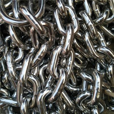 China ASTM80 widely used standard link chain Galvan Steel Link Chain for sale