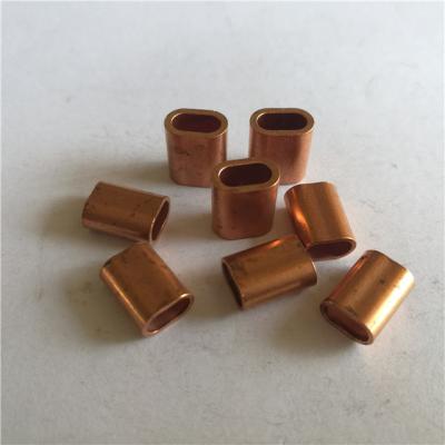 China Copper Wire Rope Fittings Sleeve Copper Tube Ferrule for sale