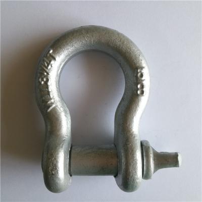 China Heavy Industry Drop Forged US Type Bow Shackle for sale