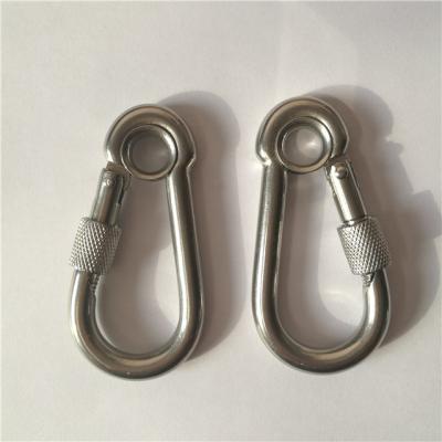 China Water Treatment Instant Hook with Carabiner Screw and Eyelet Climbing for sale