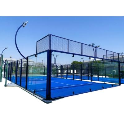 China Durable and Delicate Faither Supply professional factory manufacture double enhanced padel court padle tennis court for sale