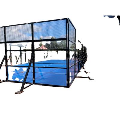 China Durable and Delicate Factory Supply Wholesale high quality Padel Tennis Court Double Enhanced&Inclined for sale