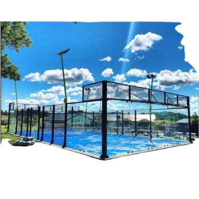 China Durable and Delicate Double Panoramic Wholesale high quality Padel Tennis Court Factory Supply for sale