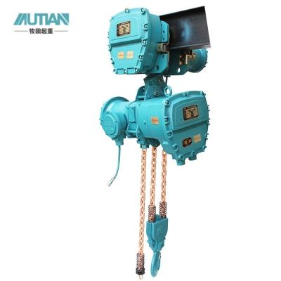 China Good Quality 0.5Ton Explosion Proof Electric Lifting Goods Chain Hoist Factory Supply for sale