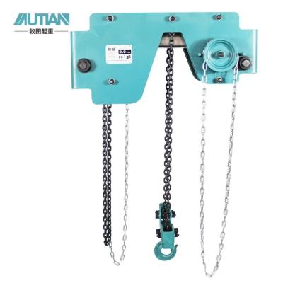 China Good quality lifting goods manual operated mutian type ultra low clearance hand chain hoist factory chain hoist MSAC supply for sale