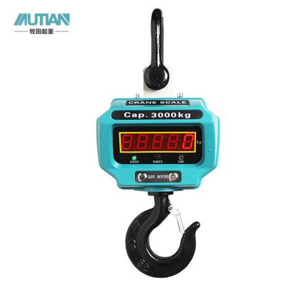 China Weight Function 2T Crane Scale 500KG Wireless Chinese Hanging Electronic Balance for sale