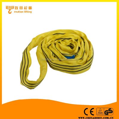 China Polyester 3 ton round type endless sling / 3 ton round sling / belt lifting crane for sale