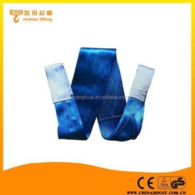 China Polyester color coded lifting 8 ton crane belt/strap sling/polyester webbing for sale