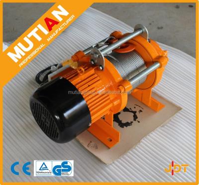 China 750/1500kg automatic electric winch 220 motor lifting crane for sale for sale