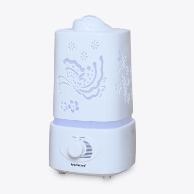 China Creative Colorful Aromatherapy Diffuser Light Dual Appearance Patent Design LED Spout Air Humidifier for Home Babyroom for sale