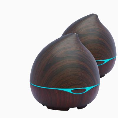 China Modern Dark Wooden Household Grain Mist Maker Mist Maker Humidifier Ultrasonic Dark Wooden Mist Air Humidifier for sale