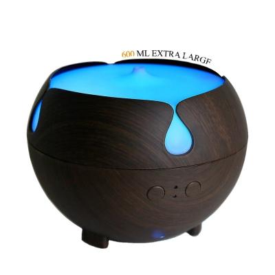 China 7 Colors Lightweight Stylish Wood Grain Aroma Oil Diffuser Humdifier Electric Aroma Diffuser for sale