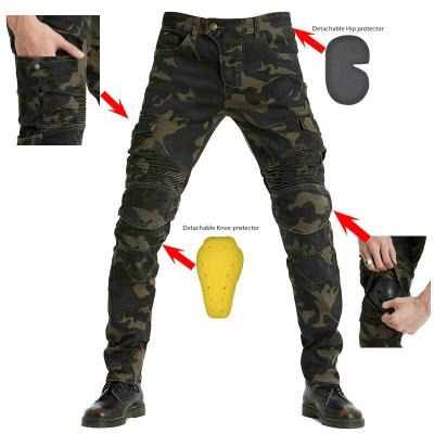 China Breathable Motorcycle Pants Summer Mesh Jeans Knee Pad Adjustable Removable Motorcycle Riding Pants for sale