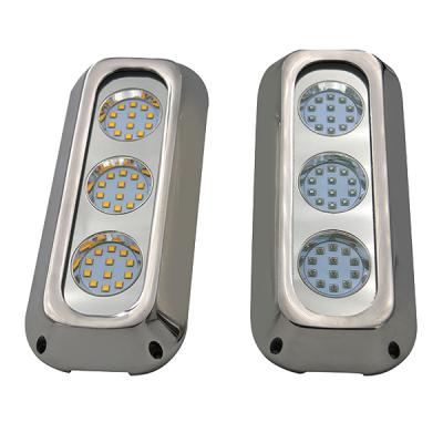 China Factory Price LANDSCAPE 180W RGB Led Boat Lights Stainless Steel Swimming Pool Underwater Lighting for sale