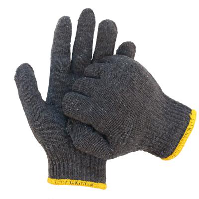 China Protective Hand Gray Cotton Knitted Safety Working Gloves for sale