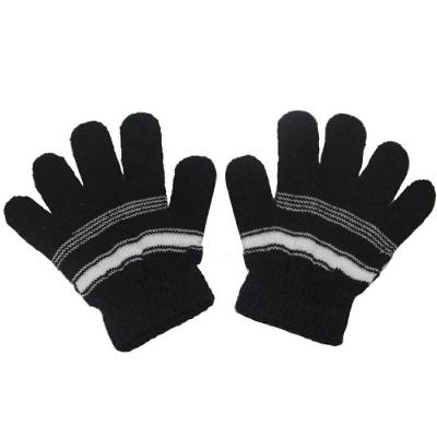 China Custom Magic Kid Gloves Children Boy Girl Gloves Comfortable Candy Color Winter Warm Stretchy Knitted Logo Gloves for sale