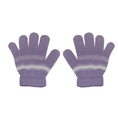 China Custom Magic Kid Gloves Children Boy Girl Gloves Comfortable Candy Color Winter Warm Stretchy Knitted Logo Gloves for sale