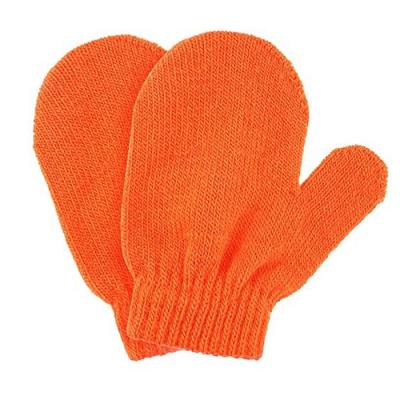 China New Arrival Cozy Baby Kids Winter Warm Toddlers Plain Knitted Mittens Gloves for sale