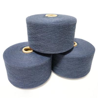 China Factory Price Ne4s-ne21s Recycled Black Polyester Cotton Open End Yarn For Machine Knit Weaving Gloves for sale