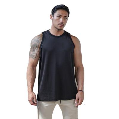 China Latest Arrival Special Offer Solid Mens Tank Top Breathable Knit Mesh Custom Logo Tank Top for sale