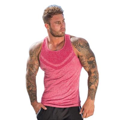 China Latest Collection Solid 90% Polyester Tank Tops Sport Crop QUICK DRY Rushed Tank Top For Men for sale