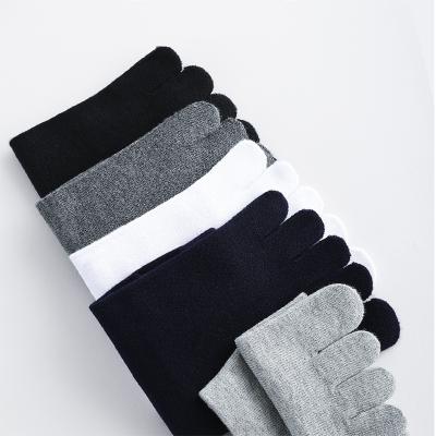 China Pure cotton Toe Sock men women five finger unisex style QUICK DRY 5 colors Autumn Winter Warm invisible Socks for sale