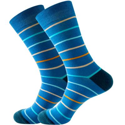 China Breathable Hot Selling Morden Style Colorful Smile Designer Funky Socks Striped School Cotton Printed Happy Socks for sale