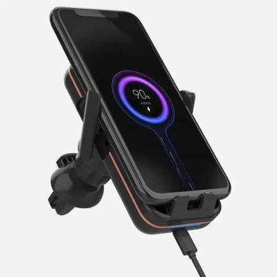 China Custom 15W Car Portable Smart Charger Universal Mobile Phone Holder Magnet15W Fast Wireless Car Wireless Charger for sale