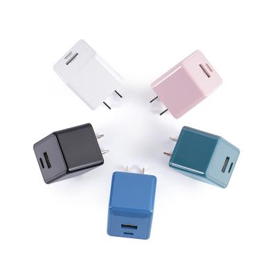 China Mini Coloful Good Quality Palladium 15.5W Fast Charging Mobile Phone Foldable Wall Charger Type-C Set for sale