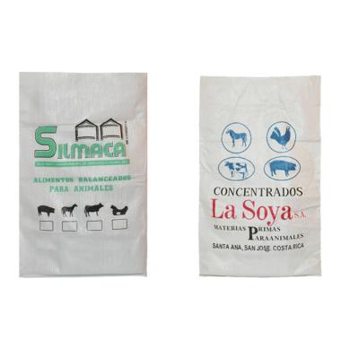 China High Quality Moisture Proof PP Woven Plastic Woven Bag Poultry Animal Feed Bag Feed Packaging Bag for sale