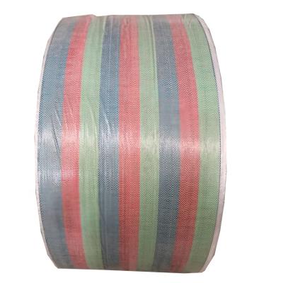 China Transparent Woven Cotton Polypropylene Tube PP Fabric Roll Recyclable for sale