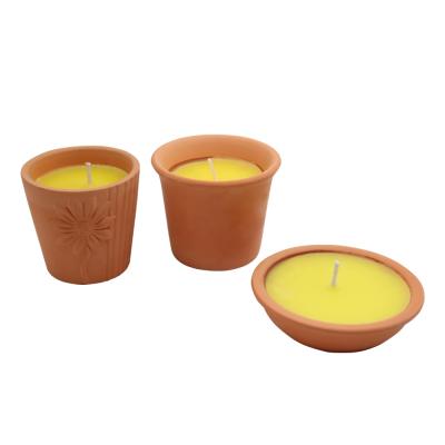 China Outdoor Natural Mosquito Repellent Citronella Candle Scented Candles for sale