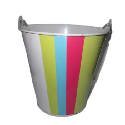 China High Quality Outdoor Citronella Scented Garden Scented Candles In Beautiful Striped Bucket for sale