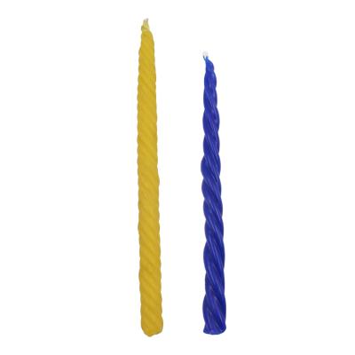 China Havdalah candle good quality good price havdalah braid candle paraffin solid blue spiral candles for sale