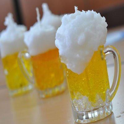 China 2021 china scented suppliers sells unique home decorative beer bottle gel wax candles for sale for sale