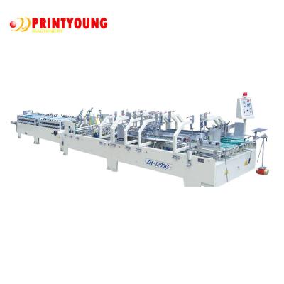 China Volledig Automatische 280m/Min Carton Folder Gluer Box die Machine 6kw maken Te koop