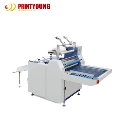 China Semi Auto Roll Bopp Thermal Film Laminating Machine For Cardboard Eyelash Box for sale