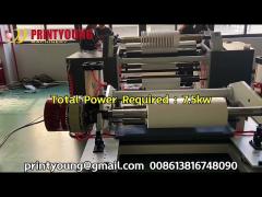 PRYFQ-150 Cash Register Kraft Thermal Paper Roll Slitter Rewinder Machine