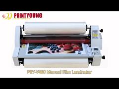 PRY-V480 Mini Heated Rubber Roll Manual Film Laminator