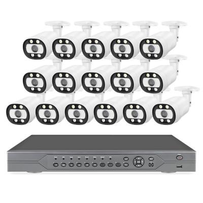 Chine Integrated Siren 16Channel 5MP POE Security Camera System H.265 AI POE IP Camera P2P Face Detection Video Surveillance Kit à vendre