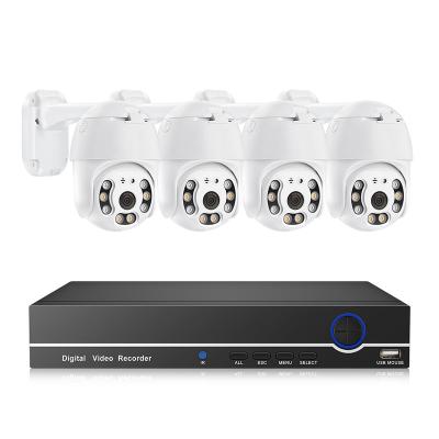 중국 Full Color PAN-TILT Dome Security Camera 5Mp Ptz 360 Degree 8Ch Poe NVR Security Camera System 판매용