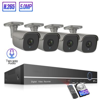 Chine Integrated Siren Techage Nvr Poe Kit 5Mp Motion Camera With Flood Light For Video Surveillance System à vendre