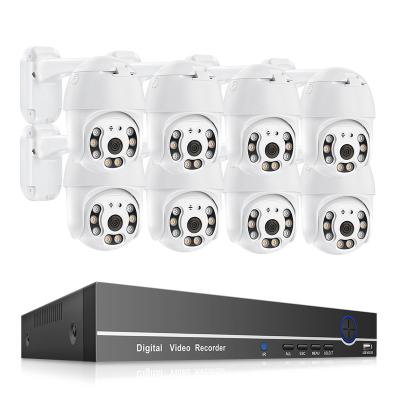 China PAN-TILT 5Mp Ptz Poe Camera Kit H.265 Security Camera System 8 Dome Surveillance CCTV Camera en venta